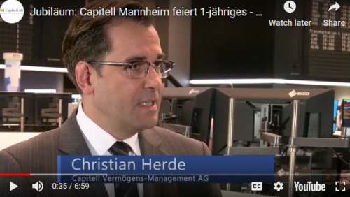 1 Jahr Capitell AG in Mannheim – Christian Herde im Interview an der Frankfurter Börse